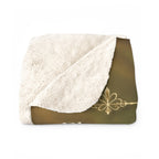 Sherpa Blanket — "Pleasant words are as an honeycomb" Floral Proverbs 16:24 Inspirational Throw