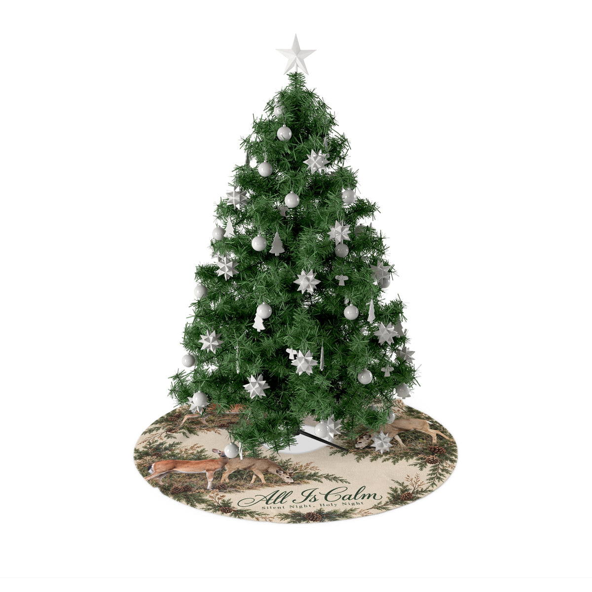 All Is Calm - Christmas Tree Skirt