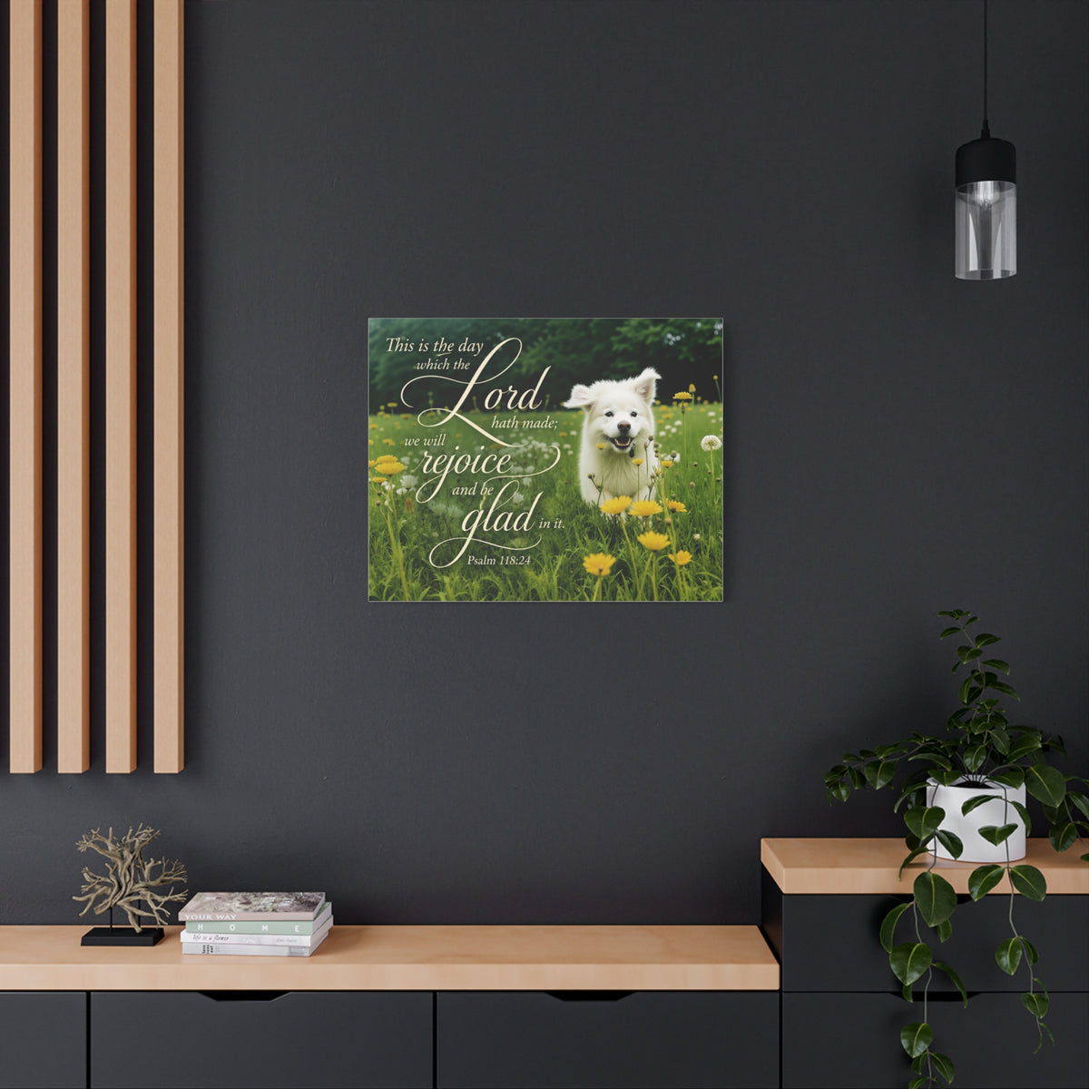Rejoice Puppy - Canvas