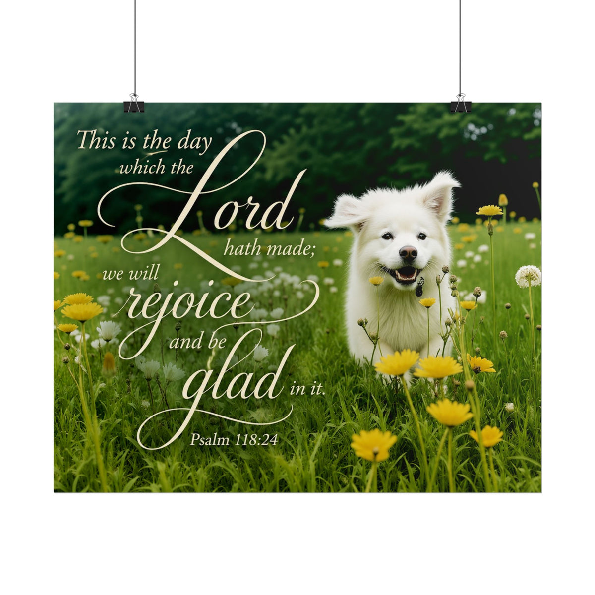 Rejoice Puppy - Poster