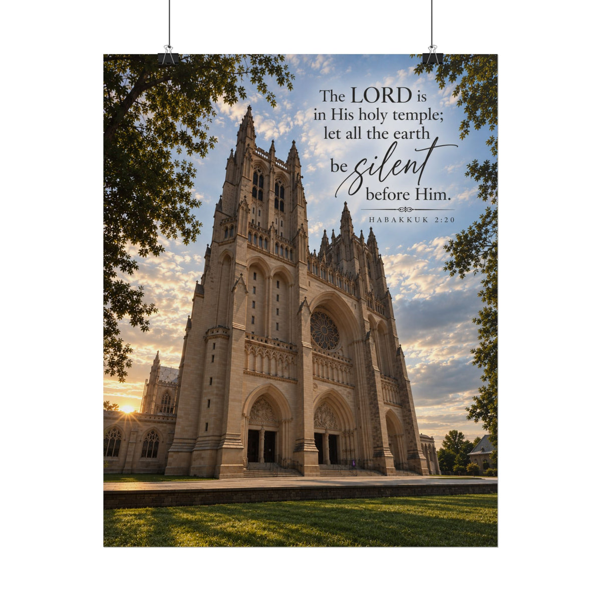 Be Still Before Him Cathedral - Poster