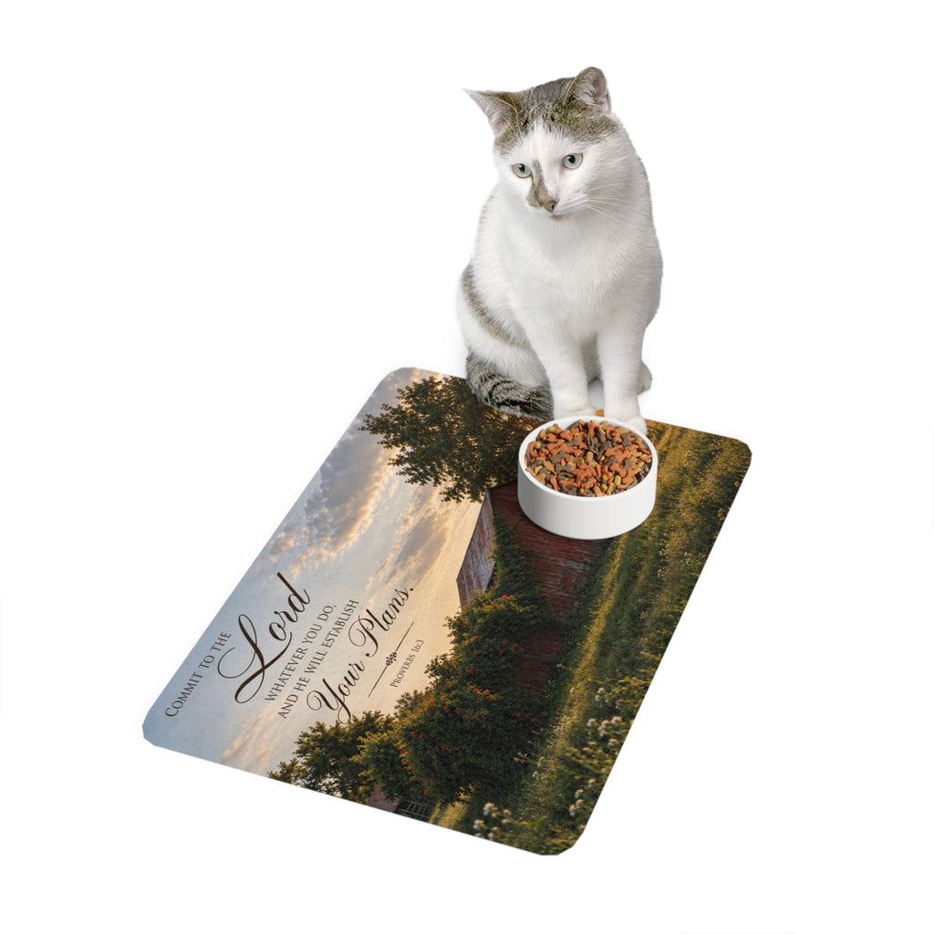 Established in Him - Pet Feeding Mat