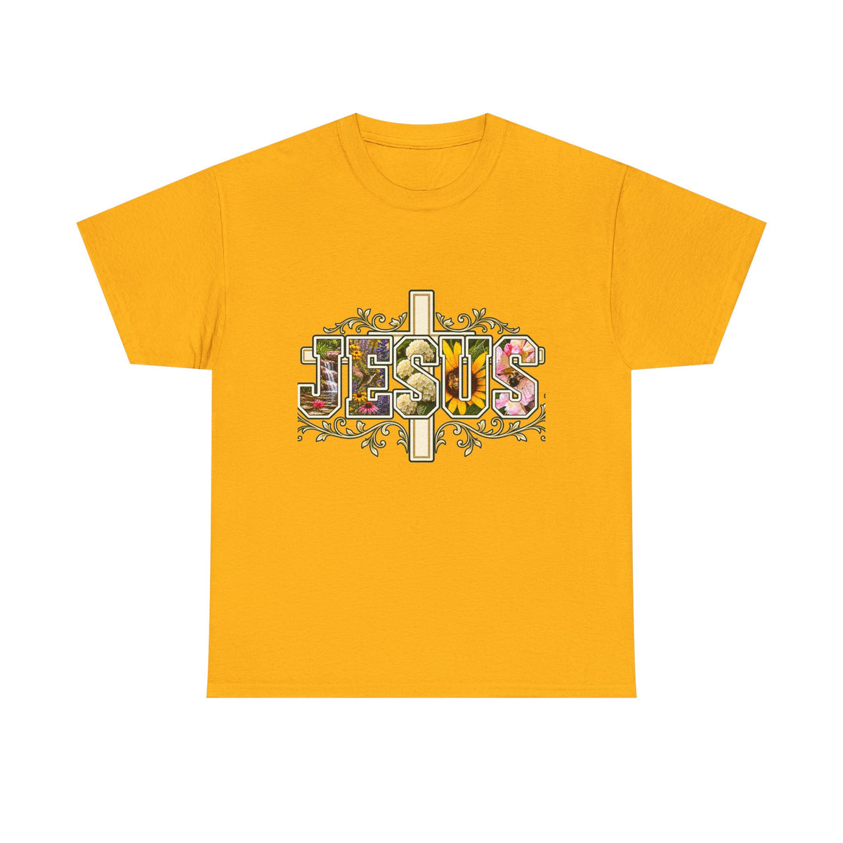 Jesus Floral -Shirt