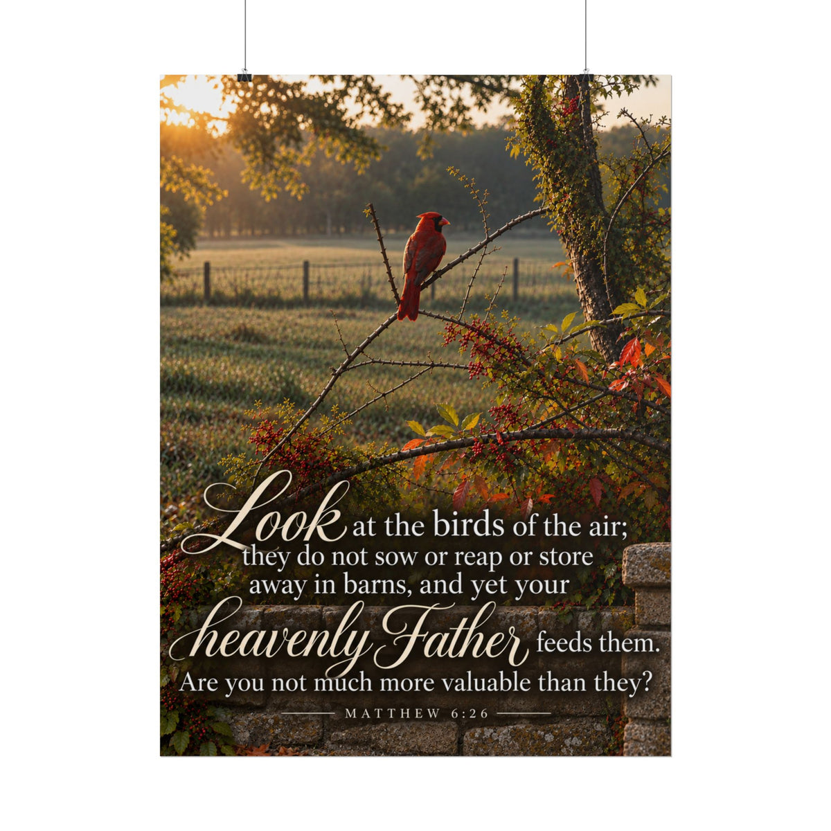 Fed by the Father Cardinal - Poster