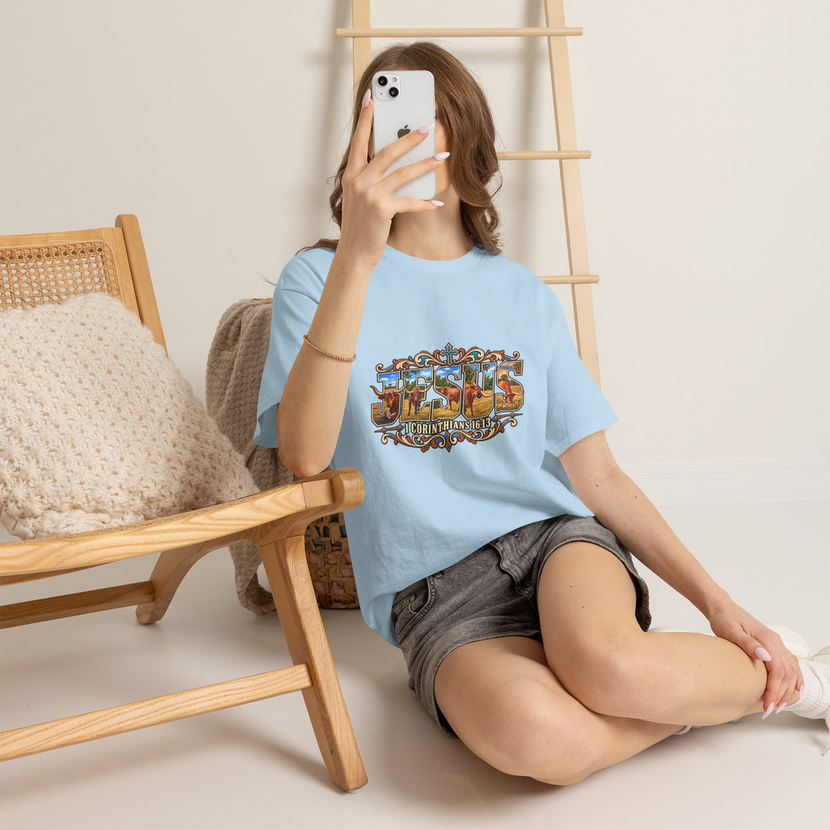 Jesus Longhorn - Shirt