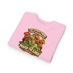 Toddler Sweatshirt - 'Let Everything That Has Breath Praise the Lord' Cute Dinosaur Bible Verse Crewneck