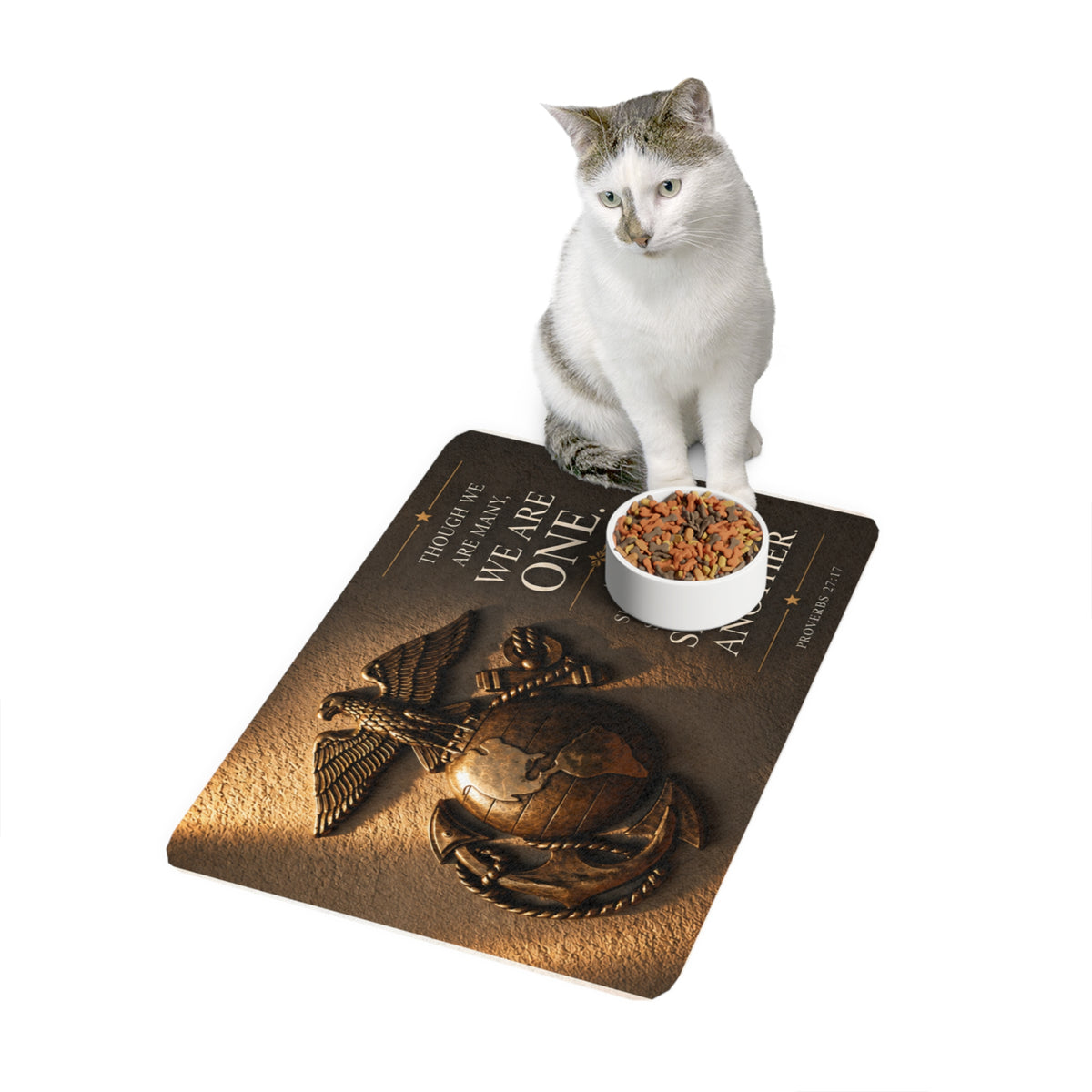 Iron Sharpens Iron - Pet Feeding Mat