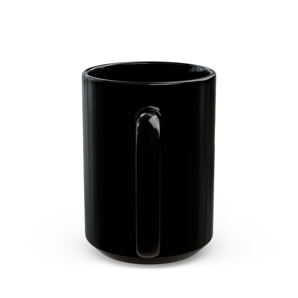 Longhorn Ranch Black Mug – Psalm 103:12 Western Cowhide Coffee Cup