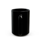 Longhorn Ranch Black Mug – Psalm 103:12 Western Cowhide Coffee Cup