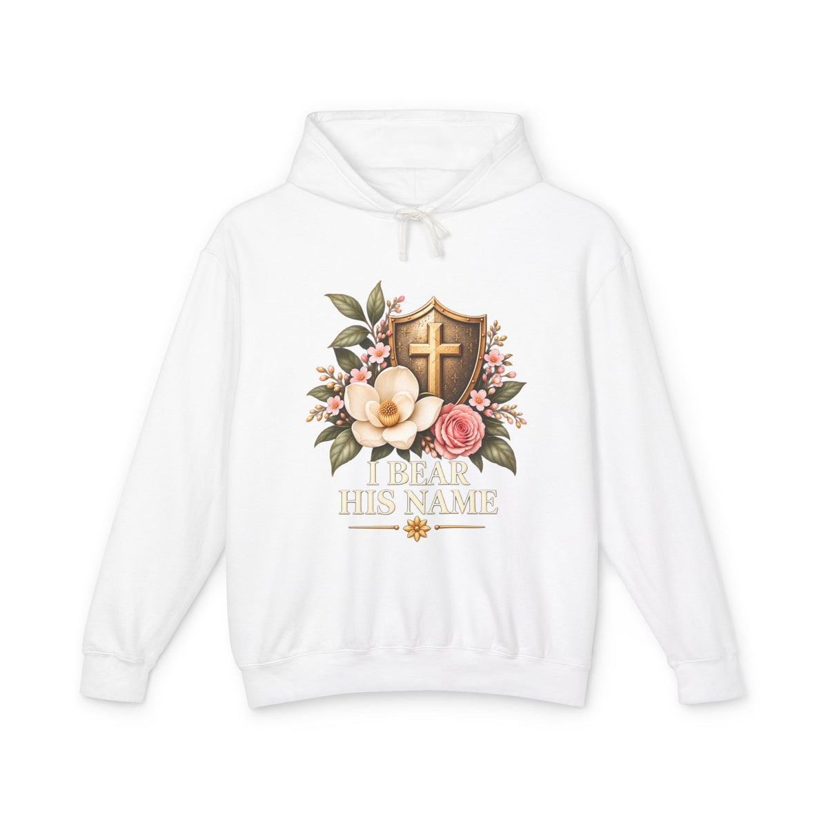 I Bear His Name - Women's Lightweight Hooded Sweatshirt