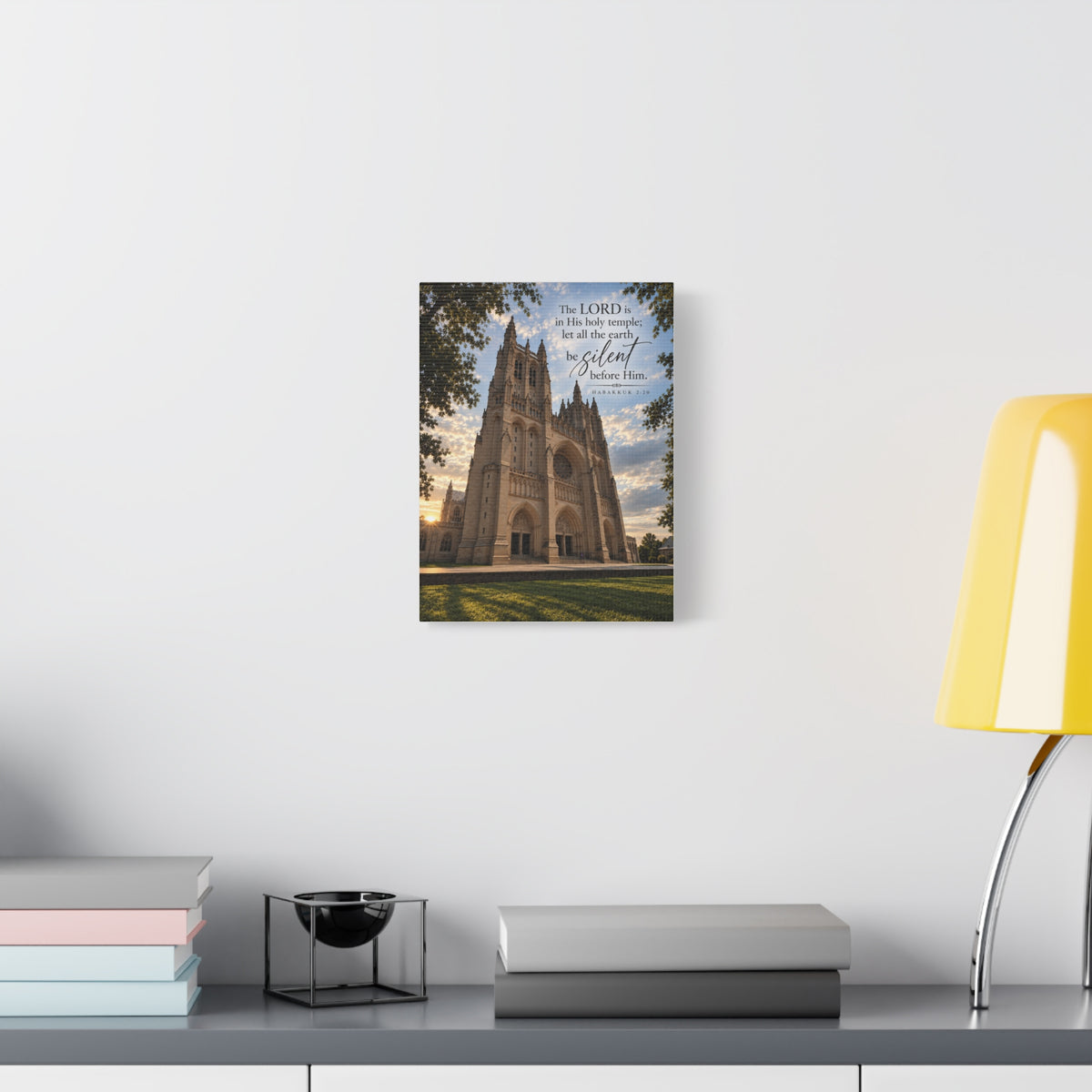Be Still Before Him Cathedral - Canvas