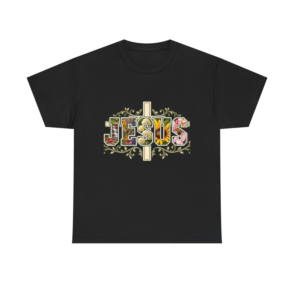 Jesus Floral -Shirt