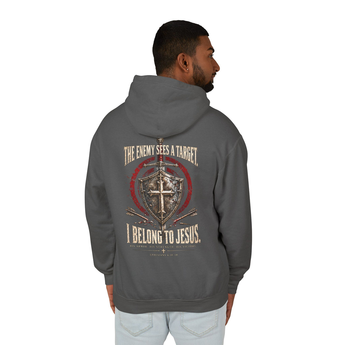 I Bear His Name - Men's Lightweight Hooded Sweatshirt