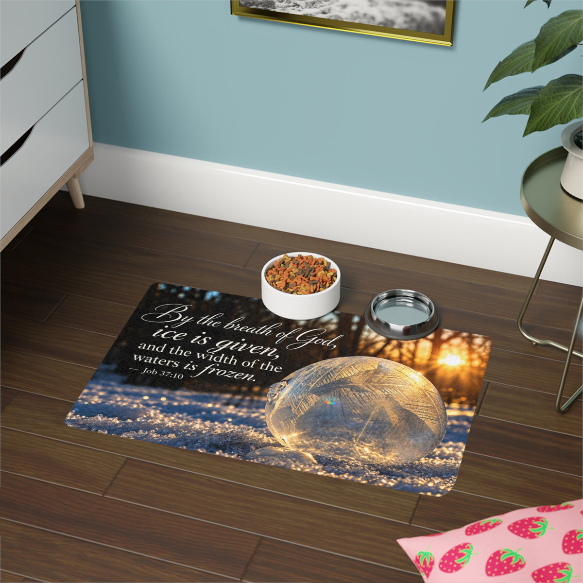 By His Breath - Pet Feeding Mat