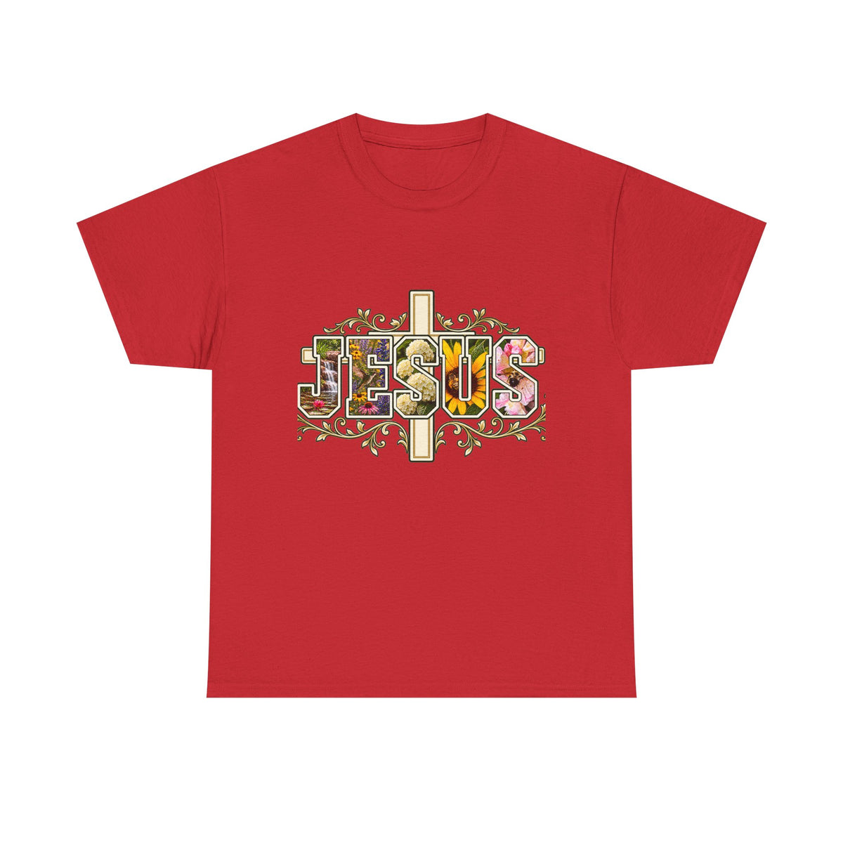 Jesus Floral -Shirt