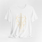 Christian Sword T-Shirt — Be Watchful, Stand Firm Bible Verse Tee