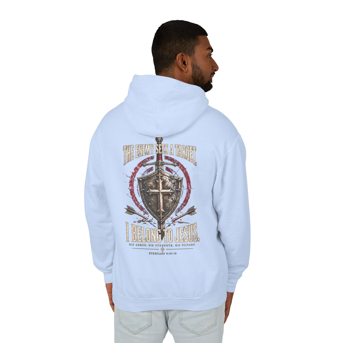 I Bear His Name - Men's Lightweight Hooded Sweatshirt
