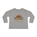 Toddler Tee - "God Made Me Roarsome" Dinosaur Long Sleeve Shirt