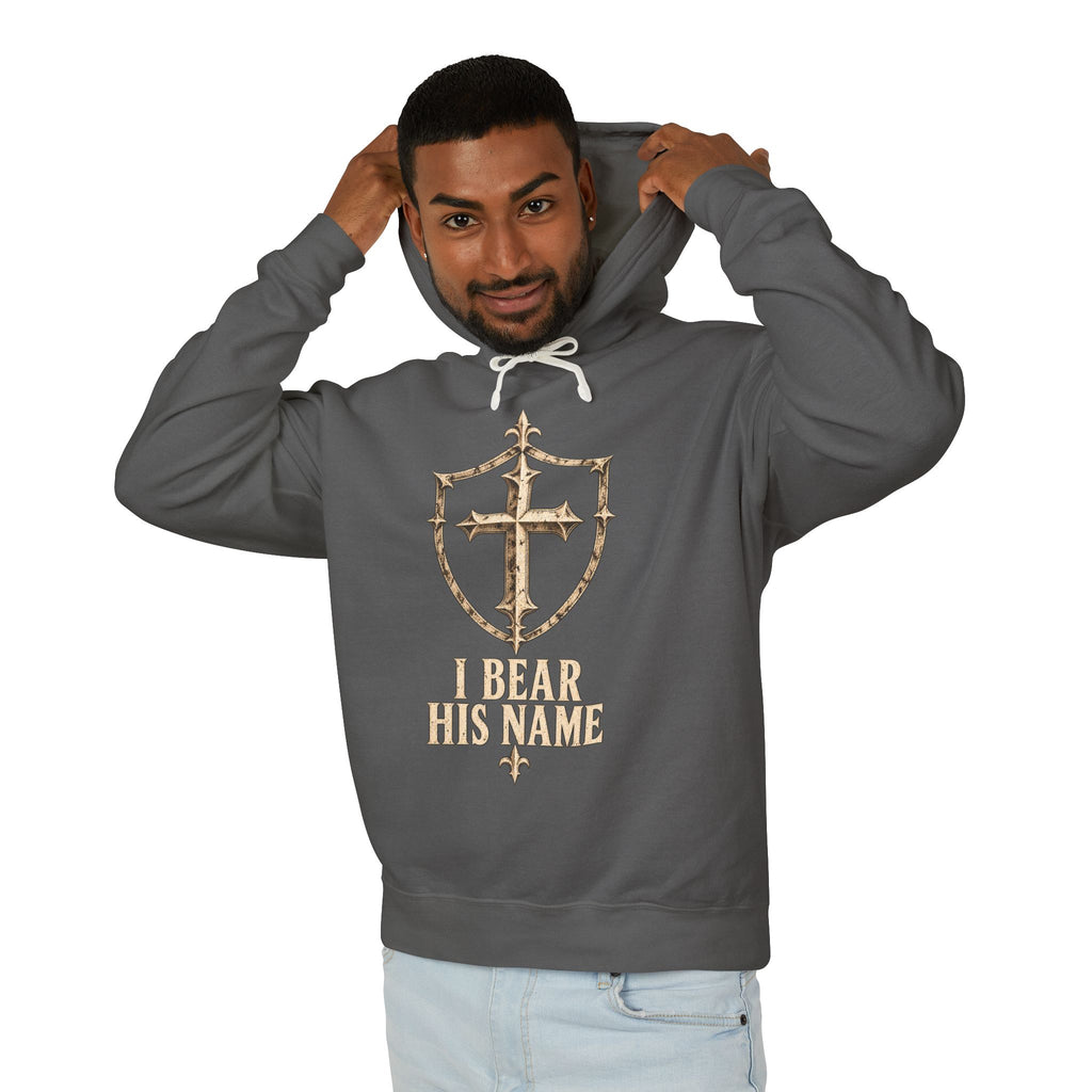 I Bear His Name - Men's Lightweight Hooded Sweatshirt