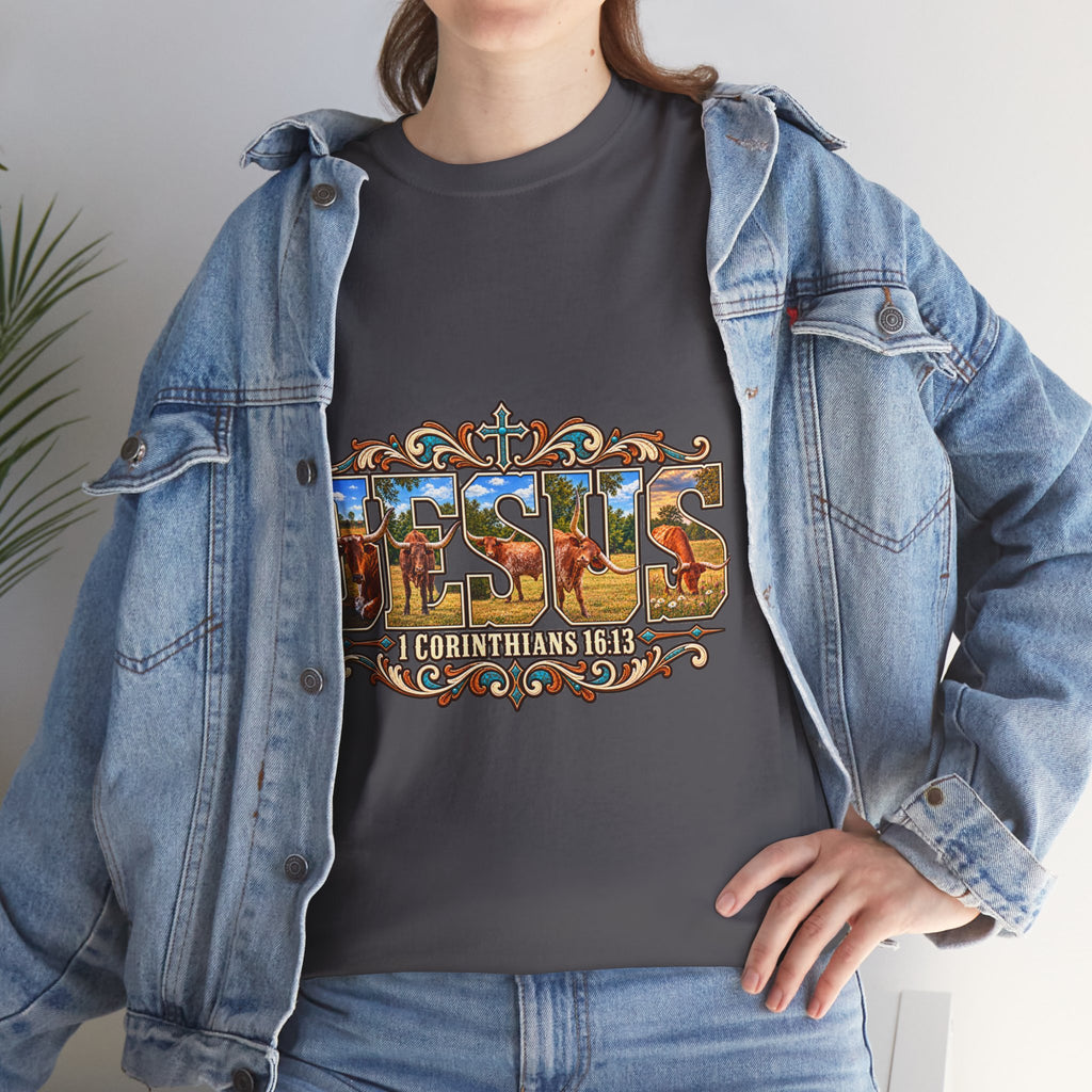 Jesus Longhorn - Shirt