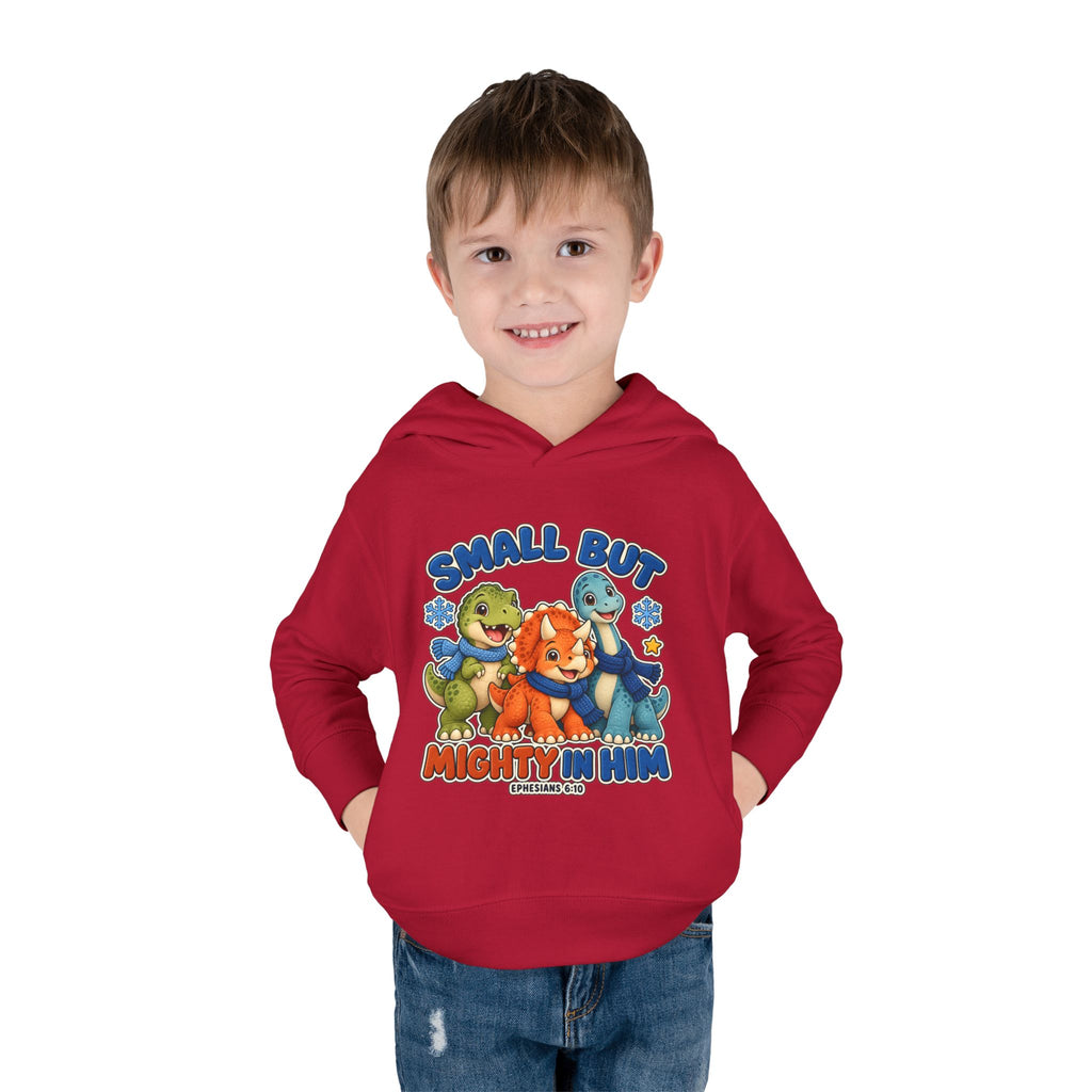 Toddler Hoodie - "Small But Mighty" Dino Pullover