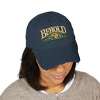 Behold Embroidered Distressed Dad Hat - Mountain Sunrise Baseball Cap