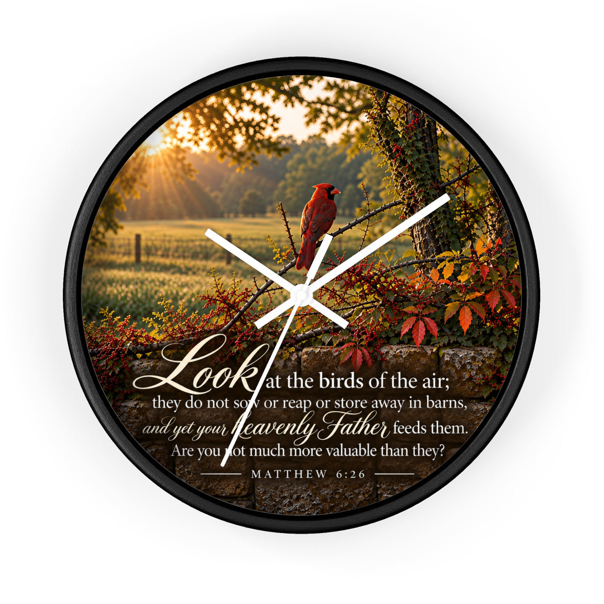 Fed by the Father Cardinal - Clock