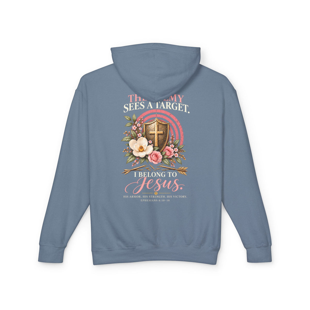 I Bear His Name - Women's Lightweight Hooded Sweatshirt