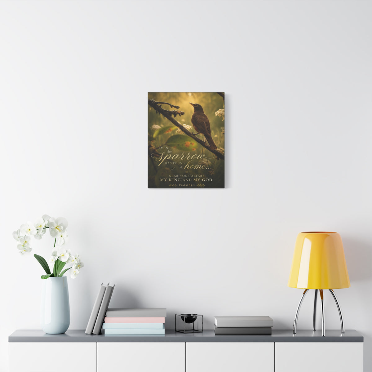 Near Your Altars Bird -Canvas