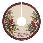 Cardinal Holy Night Christmas Tree Skirt