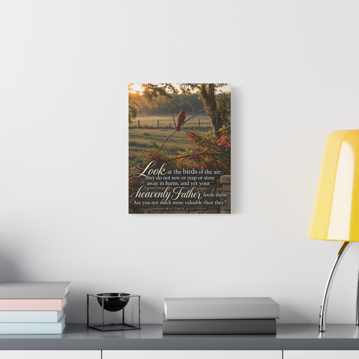 Fed by the Father Cardinal - Canvas