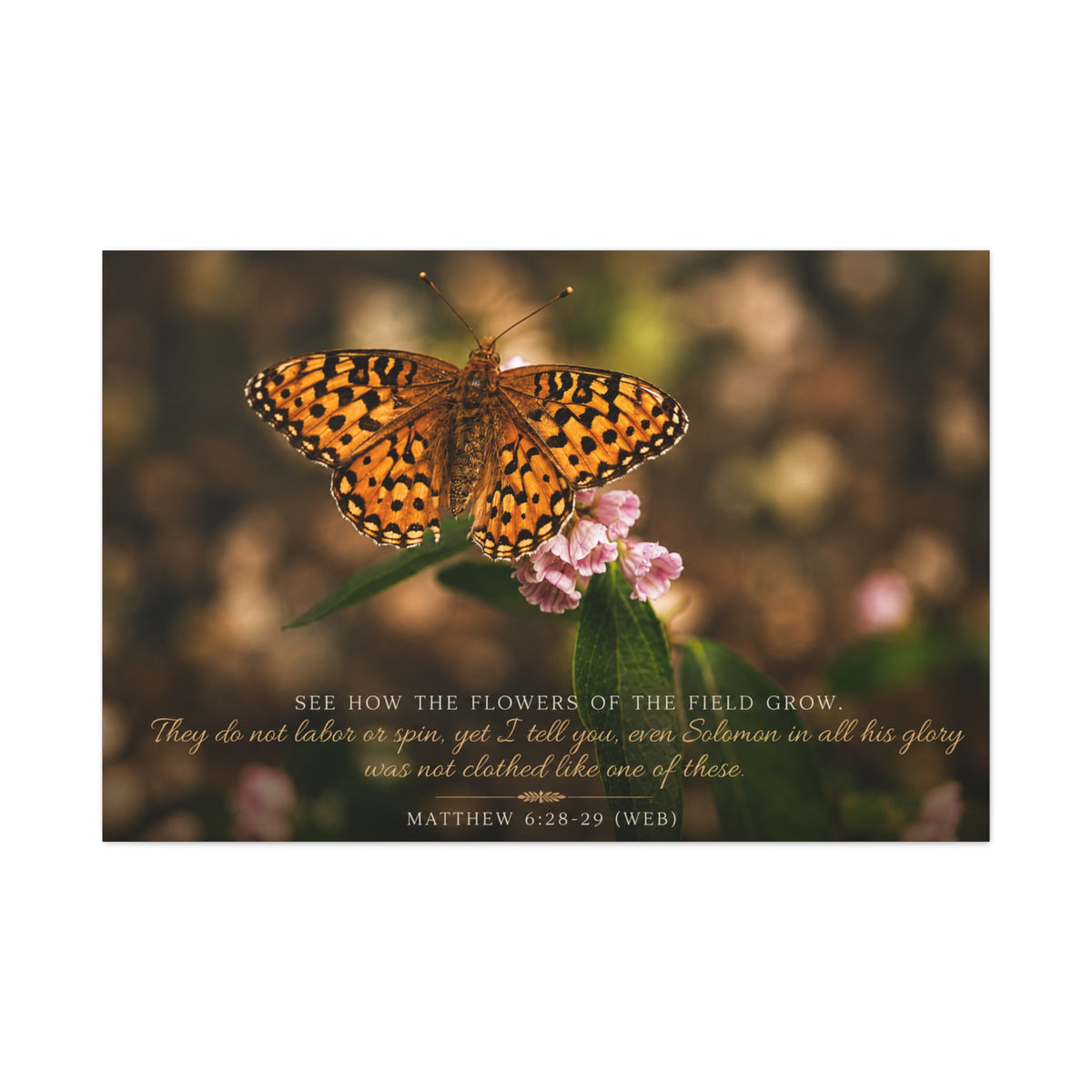 Consider the Flowers - Canvas