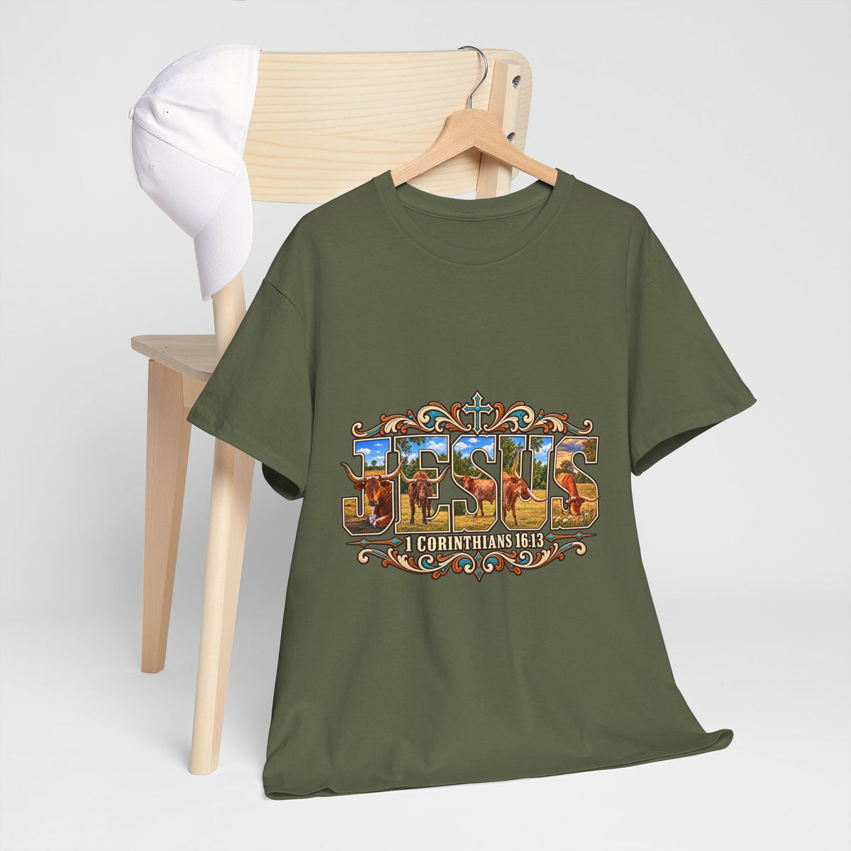 Jesus Longhorn - Shirt