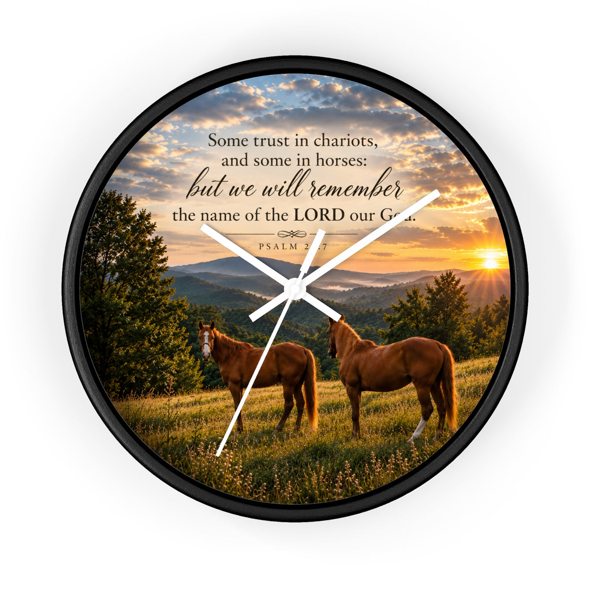 Remember the Name Horses - Wall Clock