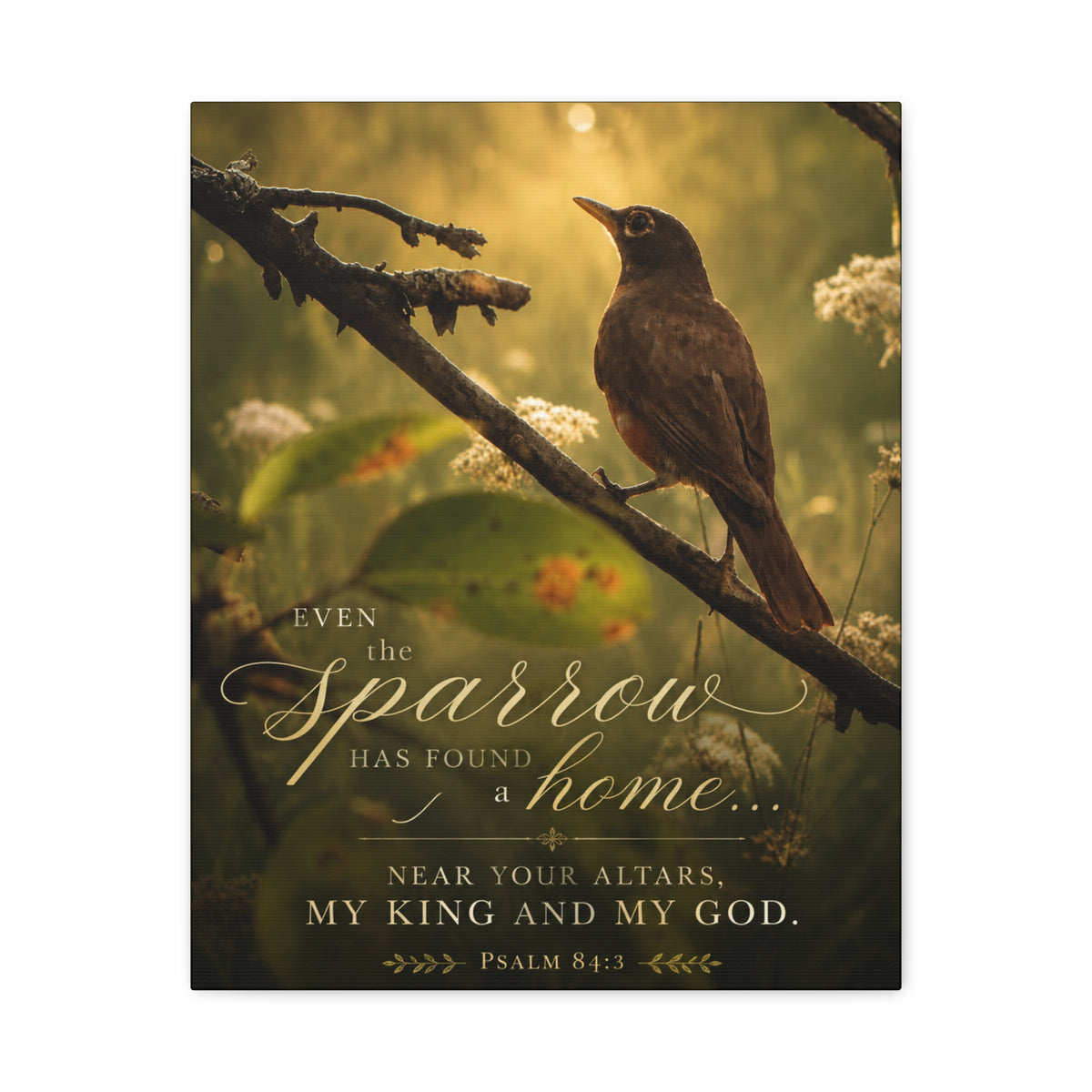 Near Your Altars Bird -Canvas