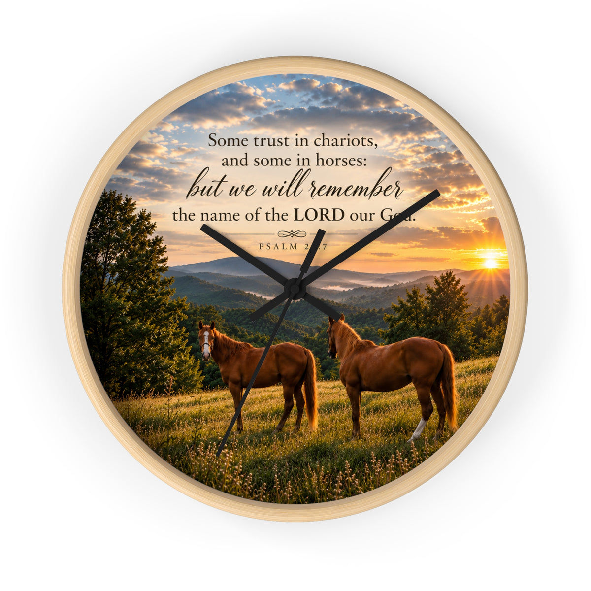 Remember the Name Horses - Wall Clock