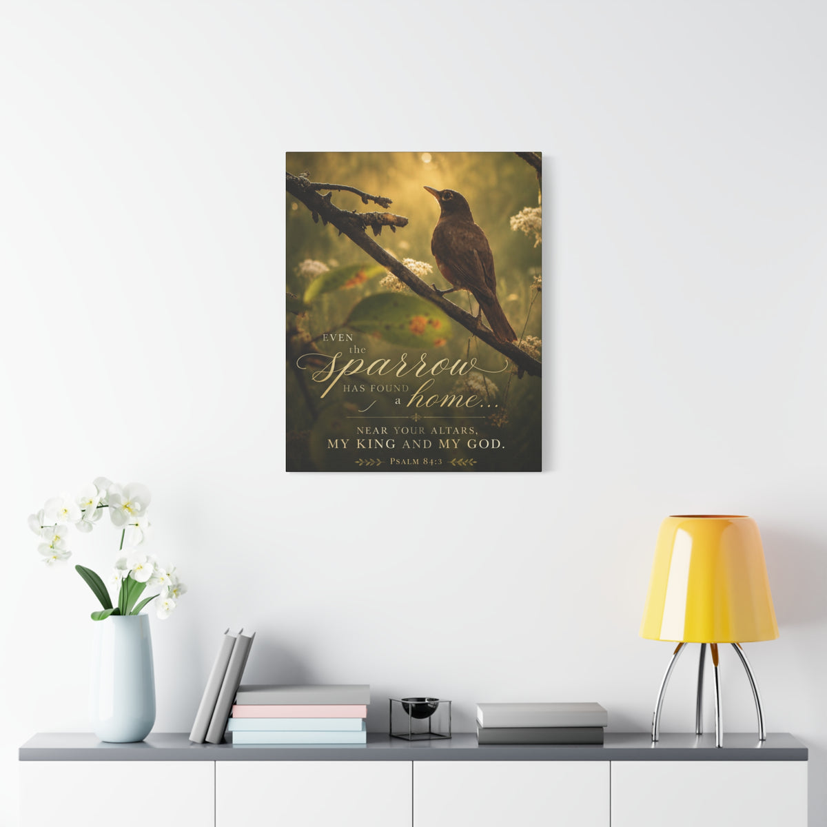 Near Your Altars Bird -Canvas