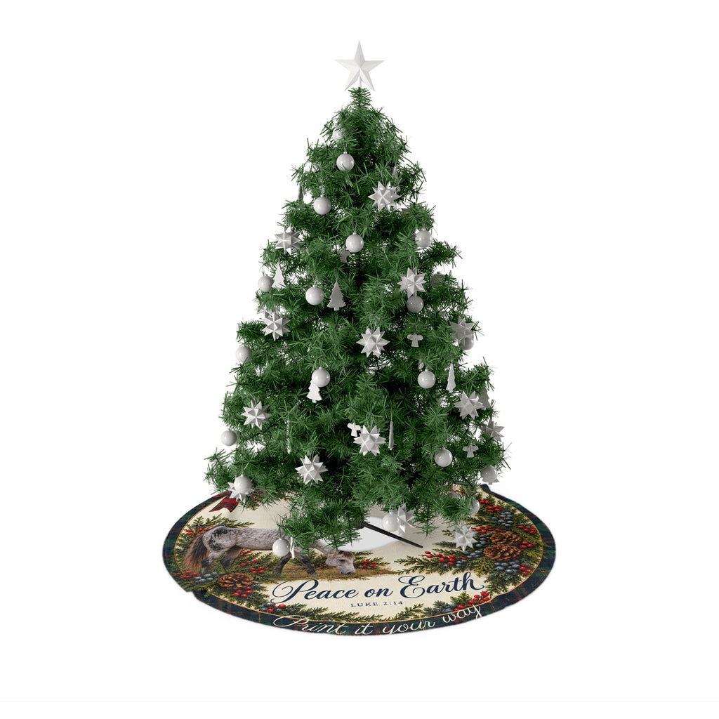 Peace on Earth - Christmas Tree Skirt