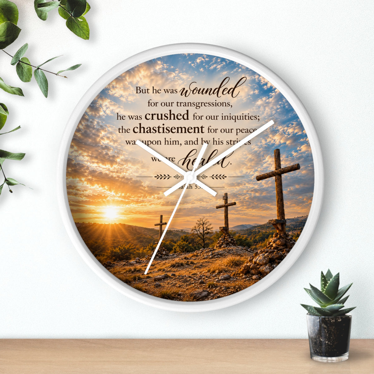 By His Stripes - Clock