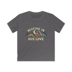 Kids “Resting in His Love” Christian Faith T-Shirt