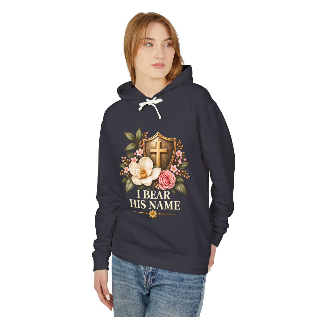 I Bear His Name - Women's Lightweight Hooded Sweatshirt