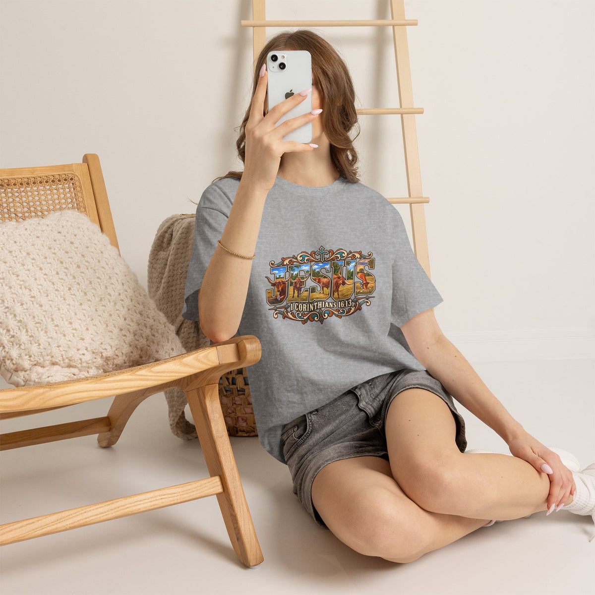 Jesus Longhorn - Shirt