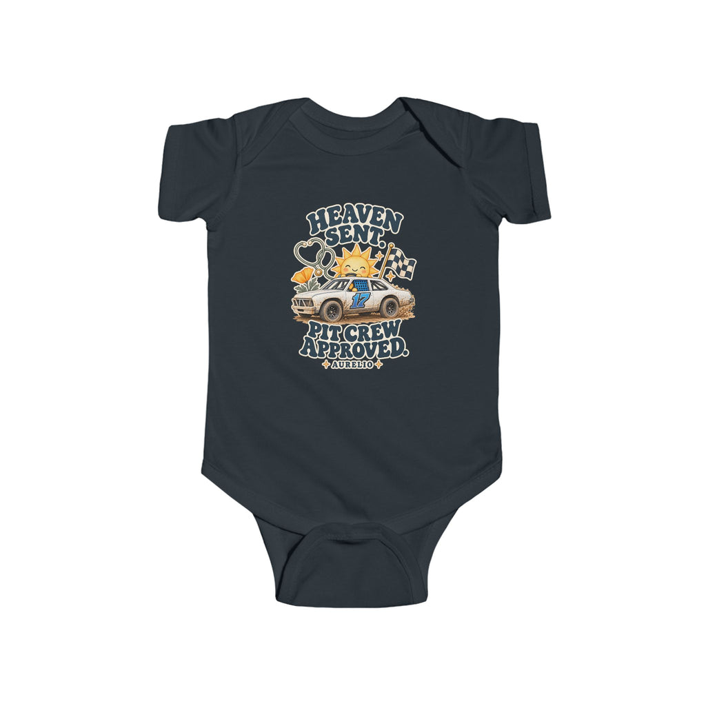 Heaven Sent Baby Bodysuit — Pit Crew Approved Infant Onesie