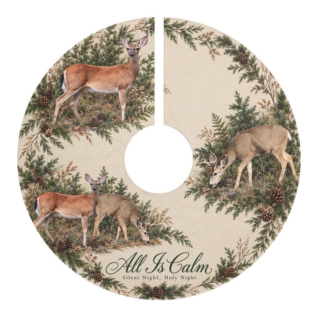 All Is Calm - Christmas Tree Skirt