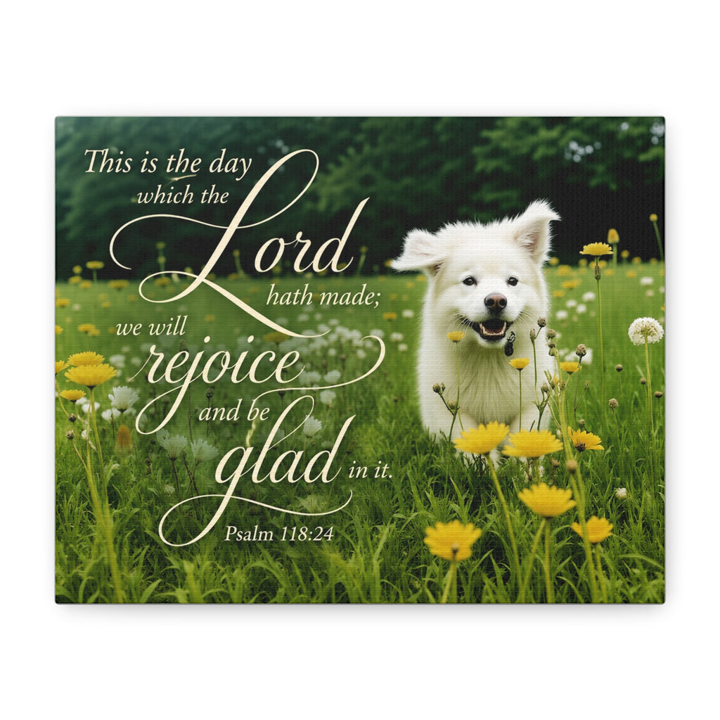 Rejoice Puppy - Canvas