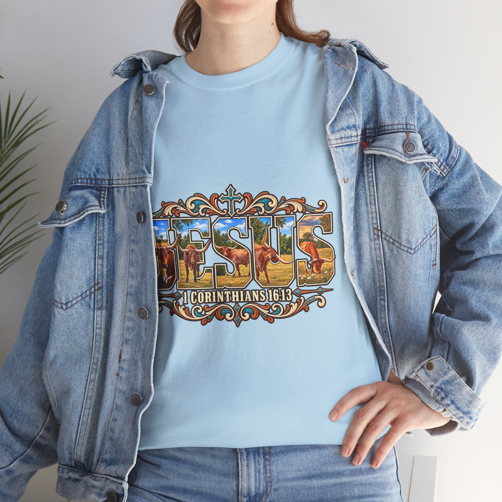 Jesus Longhorn - Shirt