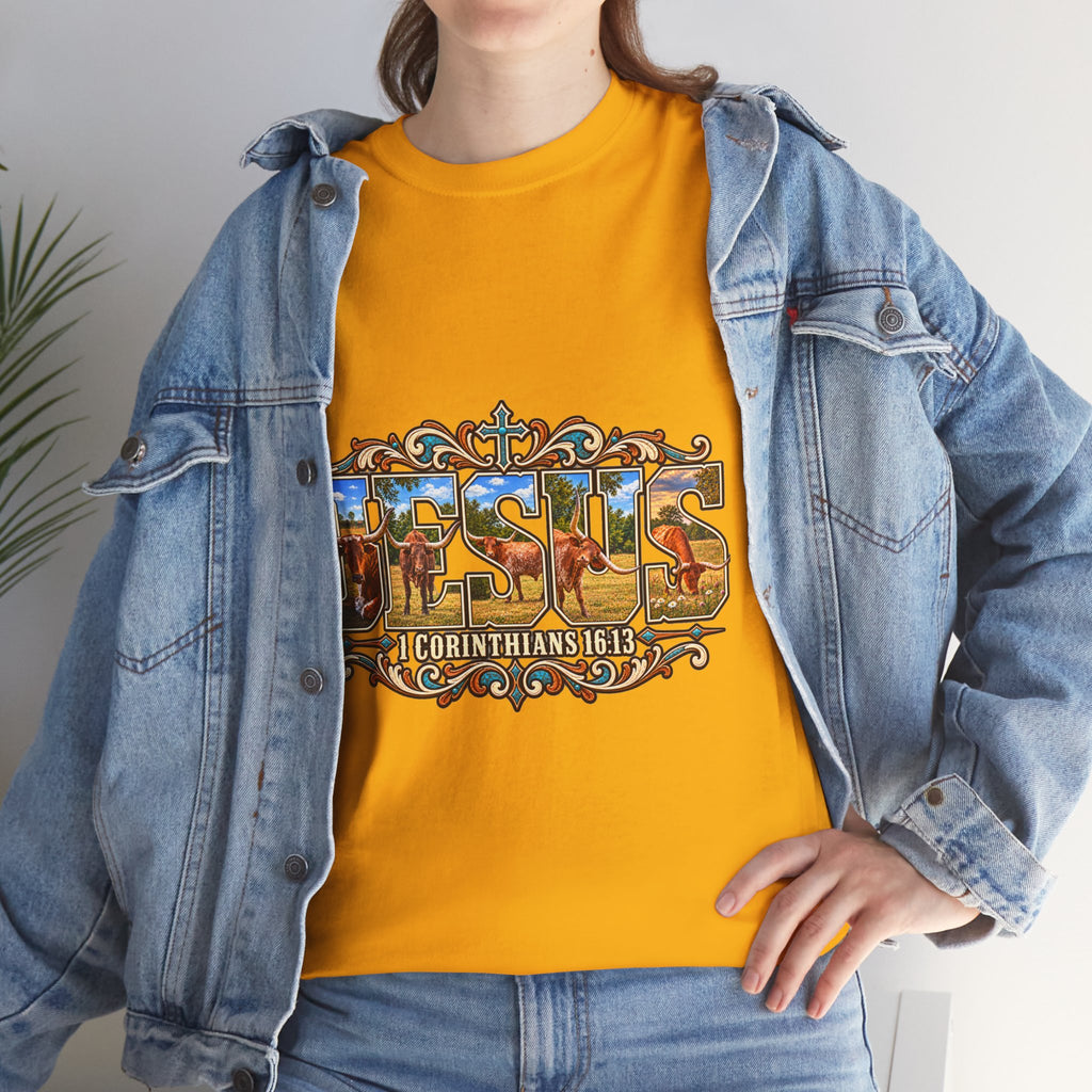 Jesus Longhorn - Shirt