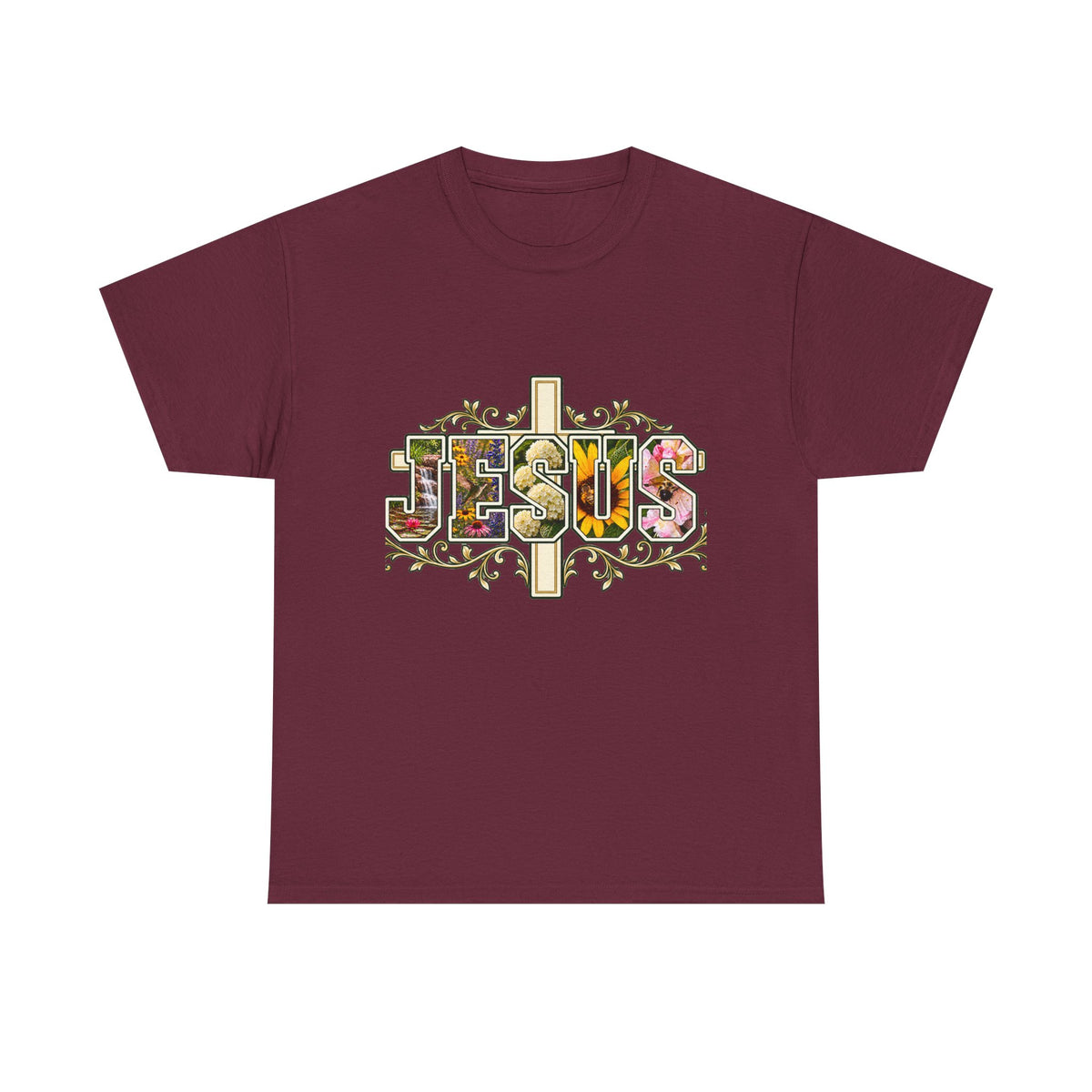 Jesus Floral -Shirt