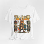 Full Armor, Firm Faith Tee — Christian Knight Cat Graphic T-Shirt