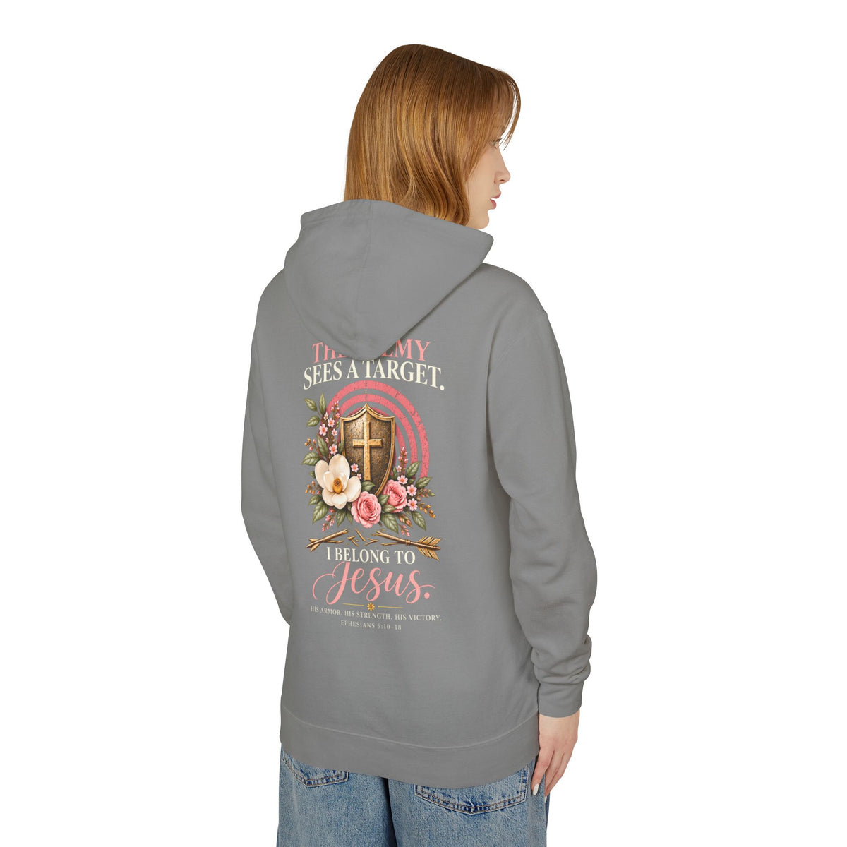 I Bear His Name - Women's Lightweight Hooded Sweatshirt
